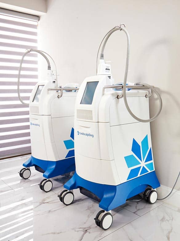An image of coolsculpting machines at Bloom Health.