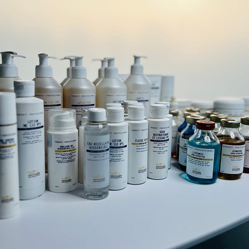 A photo of Biologique Recherche products.